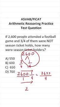 Multiplying Fractions: ASVAB/PiCAT Arithmetic Reasoning Practice Test Q #acetheasvab #grammarhero
