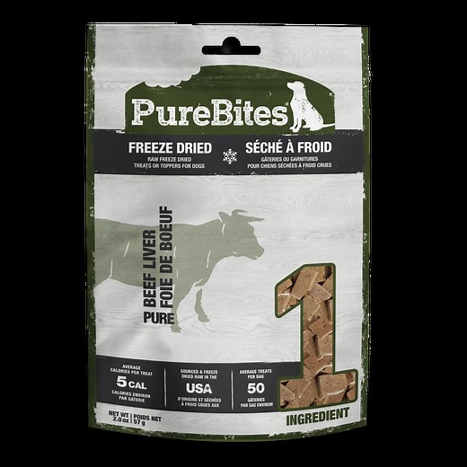 PureBites Beef Freeze Dried Dog Treats, Only 1 Ingredient