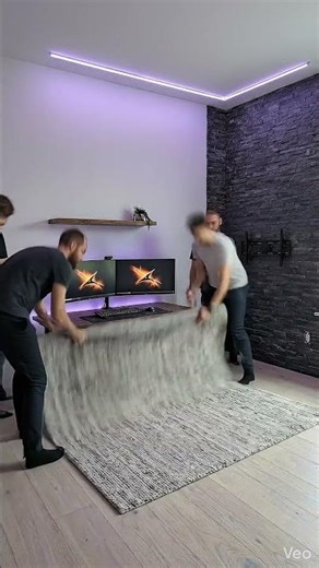 Modern Neon Gaming Room Transformation with Purple LED Lighting