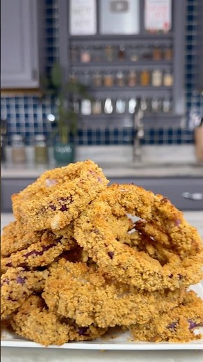 Healthy Crispy Baked Onion Rings! Gluten & Oil-Free