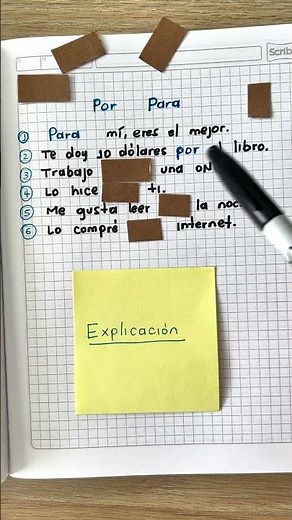 Spanish lesson: Por vs Para (What’s the difference between por and para in Spanish?) #spanishlesson