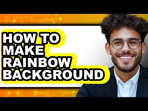 How To Make Rainbow Background (Updated)