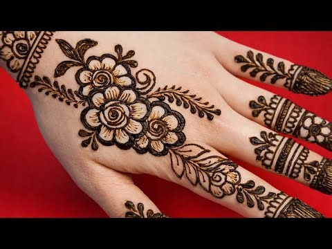 Back hand mehndi design 2026 simple and easy new back hand mehndi design #jsmehandiart