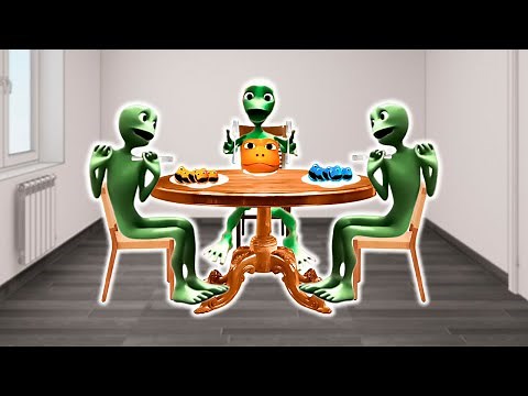 Dame Tu Cosita Animation / El Chombo Friends Came to Visit — For Lunch - Patila / Fun Alien Dancing