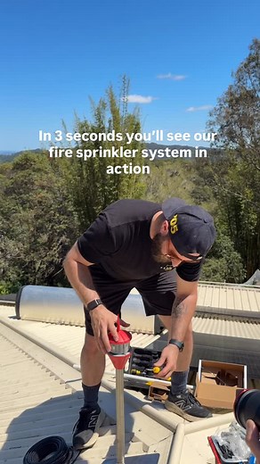 Living in a bushfire/ wildfire zone? You can’t stop a fire from starting but you can give your home a fighting chance. Get protect with Prodigy Wildfire today. #firesprinklers #firesprinklersystem #protectyourhome #wildfiresafety #bushfire #prodigywildfire | Prodigy Wildfire Solutions