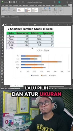 2 Shortcuts to Add Charts in Excel #excelshortcuts #excel #exceltips #charts #exceltricks