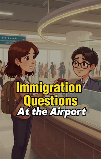 Immigration Questions at the Airport ✈️ | What They Ask You in the U.S. English with stories