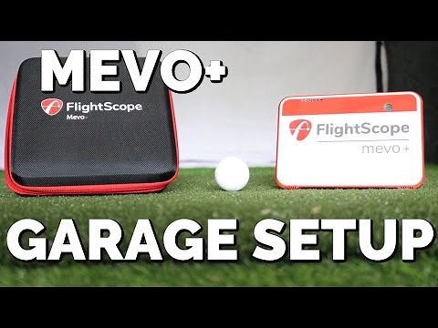 Mevo+ setup in my garage golf simulator