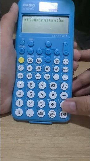 Cách nhập từ ai hỏi trên máy tính casio 880