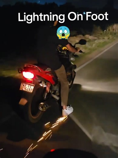 lighting with foot #diy #experiments #satisfying #lifehacks #lightning | lighting