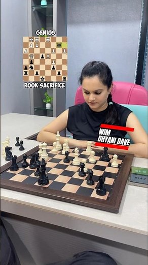 The sacrifice that changed everything in the chess endgame | WIM Dhyani Dave #chessshorts #chess