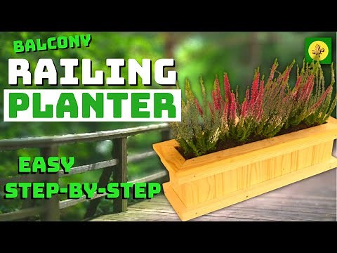 Simple RAILING PLANTER - How to build with Basic Tools - Easy DIY