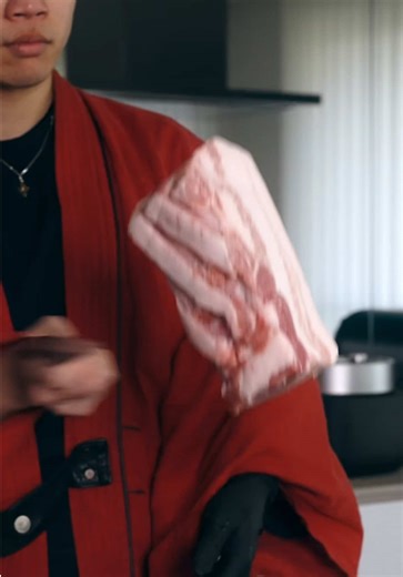 豚バラブロックを切る Cut the pork belly block🔪✨ @JIKKO社長 #knife #sharpening #sharpener #asmr