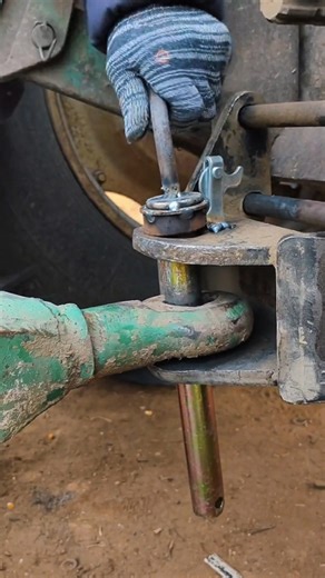 How to Install Tractor Linkage Pin | Easy Farm Mechanism Fix #shorts