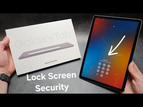 How to Setup Screen Lock , PIN, Pattern, Password Samsung Galaxy Tab S10 / S10 Ultra, FE ,Lite ,Plus