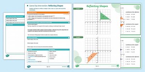 Year 6 Maths Same-Day Intervention Plan: Reflecting Shapes