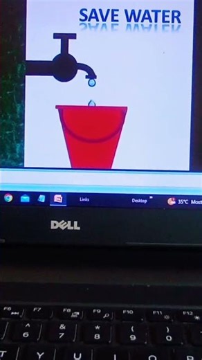 powerpoint presentation save water 💯💧 👌👌#computereducation #trending #ppt