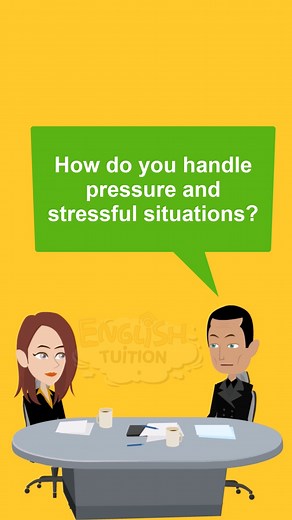 Best answer to: How do you handle Stress and Pressure | Important interview question | #jobinterview #jobsearch #interview #interviewtips #interviewquestions #careercoaching | English Tuition