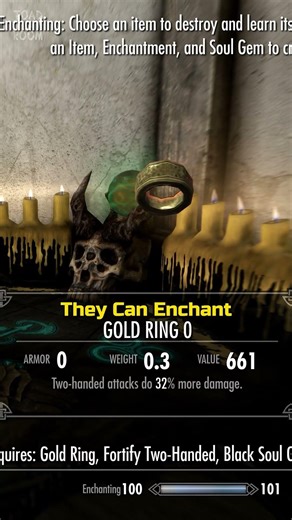 Skyrim Ring Glitch Is Absolutely Broken #skyrim #gaming #shorts
