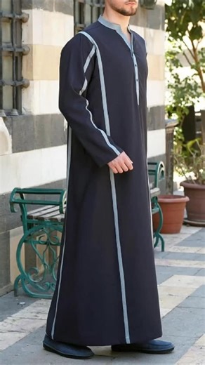 Hanzala Traditional Islamic Thobe for Men The Hanzala Thobe offers a timeless look with its buttoned chest, structured cuffs, and clean silhouette—ideal for both daily prayers and formal Islamic occasions. ✨ Perfect Fit, Just for You! ✨ We offer FREE customization on the length of our products because your style should fit you perfectly! #islamicclothing #modestclothing #modestfashion #womensfashion #women #shukr #shukrclothing #thobe #autumn #fall #fyp | SHUKR Islamic Clothing