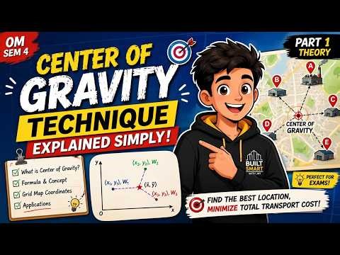 Center of Gravity Technique Exp. | Facility Location | Operations Management #operationsmanagement