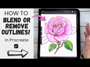 How to Blend or Remove Outlines in Procreate for a Soft, Painted Look 🎨