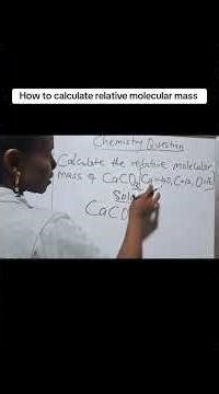 How to calculate relative molecular mass of a compound