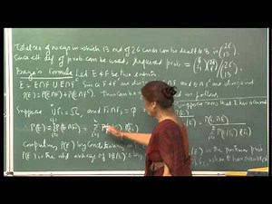 Mod-01 Lec-03 Conditional probability, Independence of events.