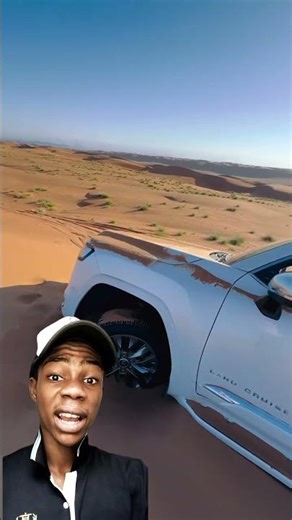 Land cruiser got stuck in the desert