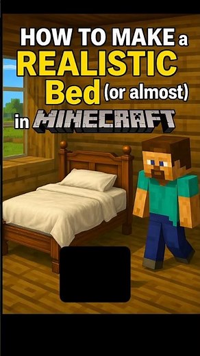 How to Make a REALISTIC BED In Minecraft!