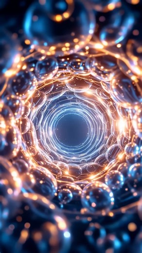 Loop, Bubbles, Pearls. Free Stock Video