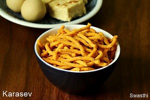 Karasev recipe | Besan sev recipe | Diwali snacks recipes