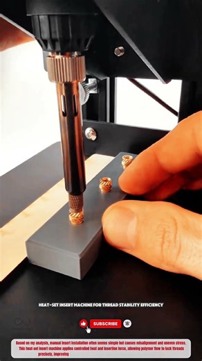 Heat-Set Insert Machine for Thread Stability Efficiency