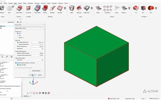 SL 2510 - DOE using Altair Inspire, SimLab and HyperStudy