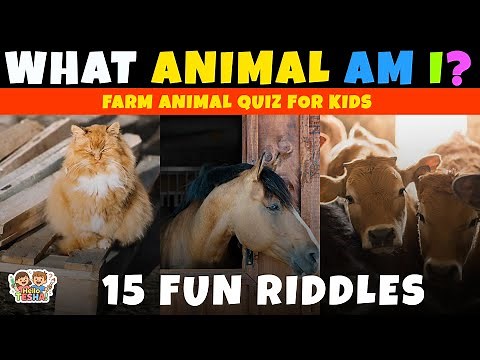 What Animal Am I? 🐮 Farm Animal Quiz – 15 Fun Riddles for Kids