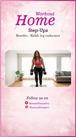 Step Ups | Home Workout – Burn Fat & Strengthen Legs at Home