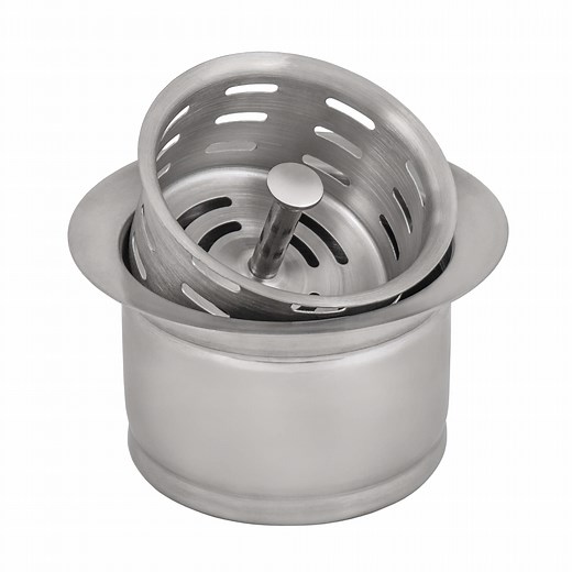 Ruvati Extended Garbage Disposal Flange with Deep Basket Strainer for Kitchen Sinks - Stainless Steel - RVA1049ST - Ruvati USA
