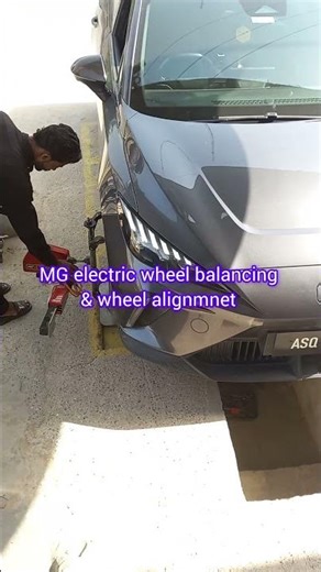 This time For MG electric wheel balancing wheel alignment #speedtyrecenter #shorts