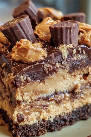 Peanut Butter Cup Dump Cake This Peanut Butter Cup Dump Cake is a decadent and easy dessert that combines the rich flavors of chocolate, peanut butter, and cake. Perfect for peanut butter cup lovers, this recipe is made with simple pantry ingredients and doesn’t require much effort—just layer, bake, and enjoy! | Feast bite