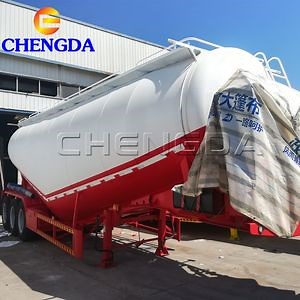[Hot Item] 40m3 Bulk Cement Trailer with Compressor for Sale