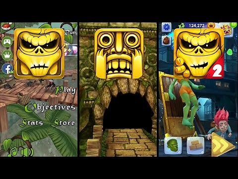 Zombie Run HD Vs Temple Run Vs Zombie Run 2 - Monster Runner Game - Endless Run Gameplay