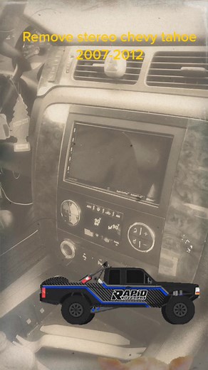 Tahoe 2009 stereo removal.