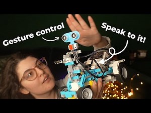 I built a robot car controlled with voice and gestures! RACE CHALLENGE