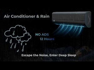 SLEEP INSTANTLY 😴 30 Min of Peaceful Night Ambience (NO ADS) 🔕 Rain & AC White Noise for Deep Sleep