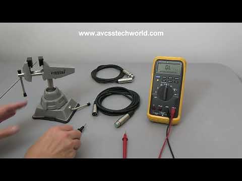 How to Test a Microphone Cable (XLR Cable) with a Multimeter - Basic Example.