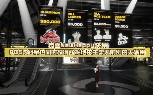 恭喜NewHappy获得PCS7冠军也同时获得了絶地求生史无前例的大满贯。PCL解说天团也分析了此次4AM和其他战队失利的原因