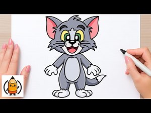 How To Draw Tom EASY | Tom And Jerry