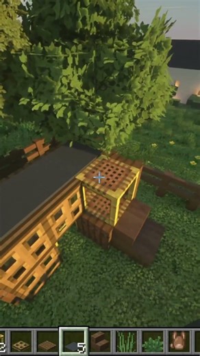 MINECRAFT Rabbit Hutch 🐇 #minecraft #minecraftbuilding #usa #minecrafttutorial #minecraftshorts