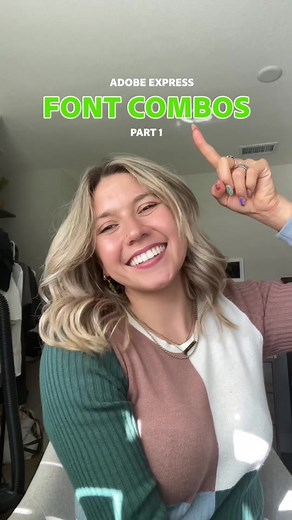 Mejores combinaciones de fuentes en Adobe Express