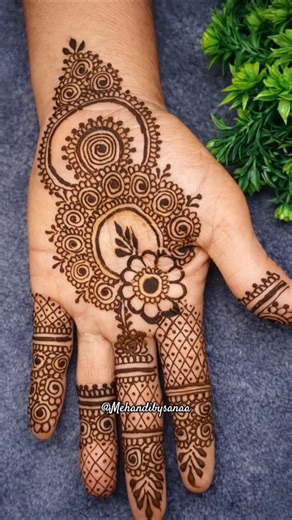 Easy Floral Circle Mehndi Design for Hands | Simple Arabic Mehndi Design 2026 | Mehndi by sana